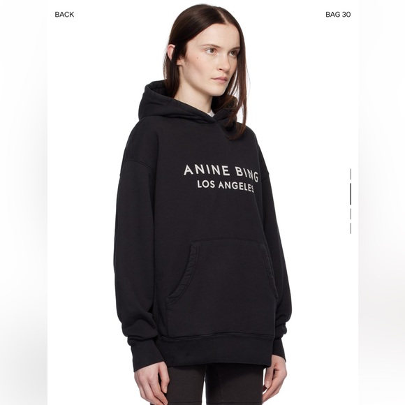 Anine Bing ‘Alto’ Black Sweatshirt - Picture 3 of 8